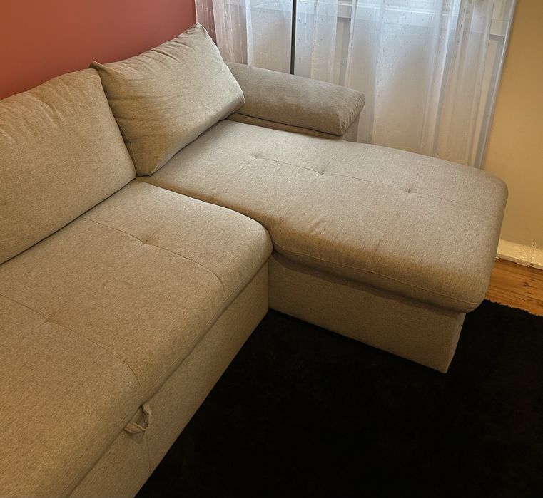 Sofá cama com arrumação conforama  ANTON