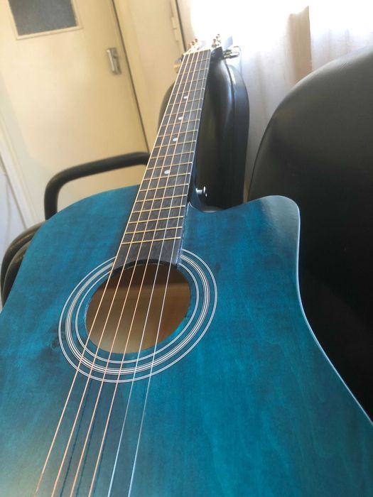 Violão Novo - 38 Polegadas, Mais Capa, Correia, Paleta, capotraste