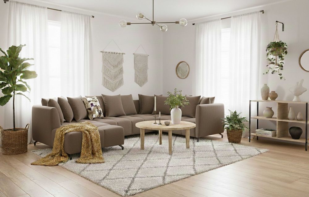 Narożnik VERONA U Styl Skandynawski, Boho | Funkcja Spania | PRODUCENT