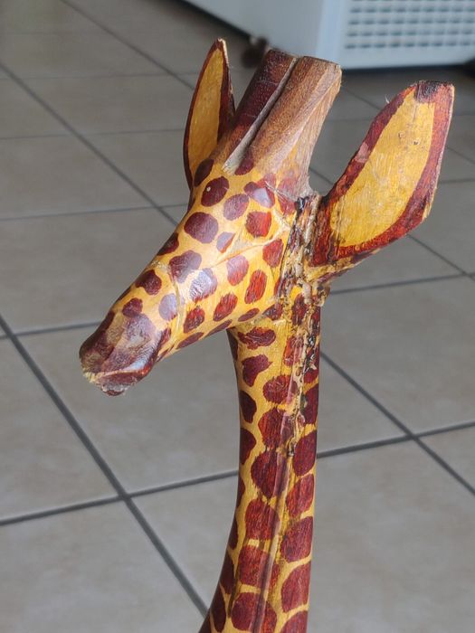 Conjunto 3 Girafas decorativas em madeira