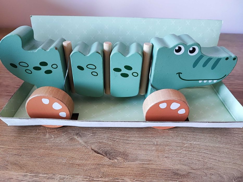 Smiki, Krokodyl, drewniana zabawka do ciągnięcia