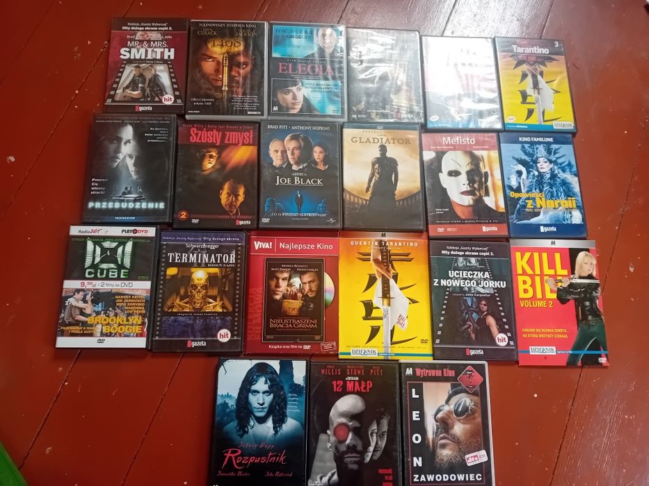 Zestaw 20 filmów DVD – Klasyka Kina, Hity (Kill Bill, Gladiator, Leon)