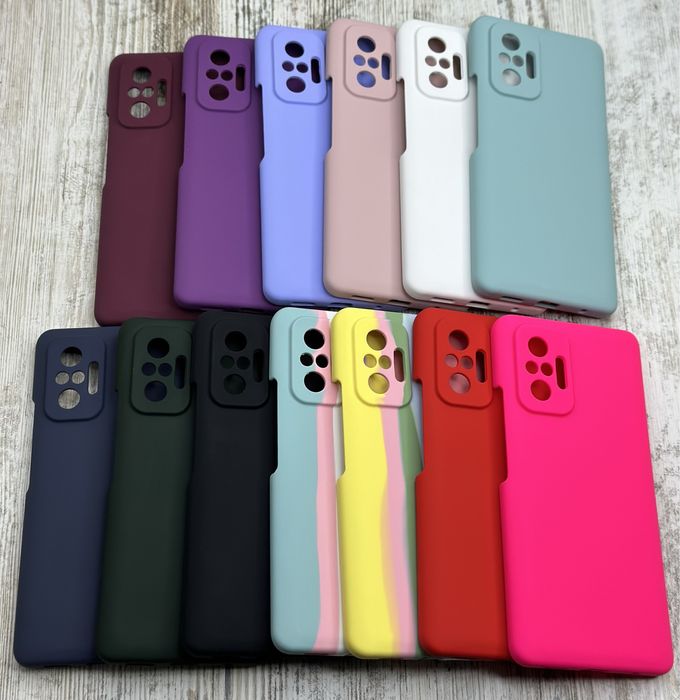 Не пачкаются! Чехол Silicone Case на Xiaomi Redmi Note 10 Pro Чохол