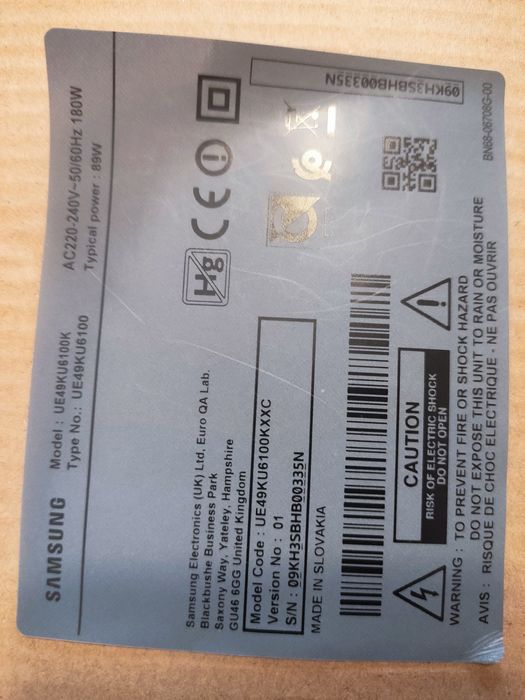 Conjunto peças TV Samsung 49" polegadas curvo - ou à unidade