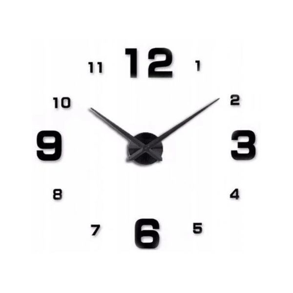 Настінний годинник 3D DIY CLOCK з цифрами