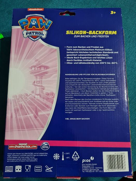 Forma silikonowa  do pieczenia skye Psi Patrol