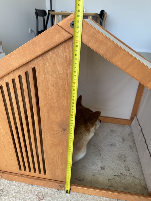 Casinha de madeira artesanal para cão