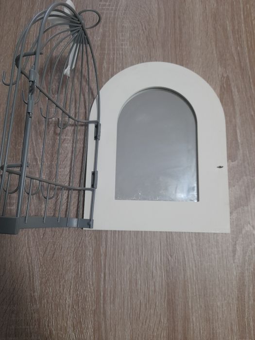 Espelho de parede porta chaves ou colares
