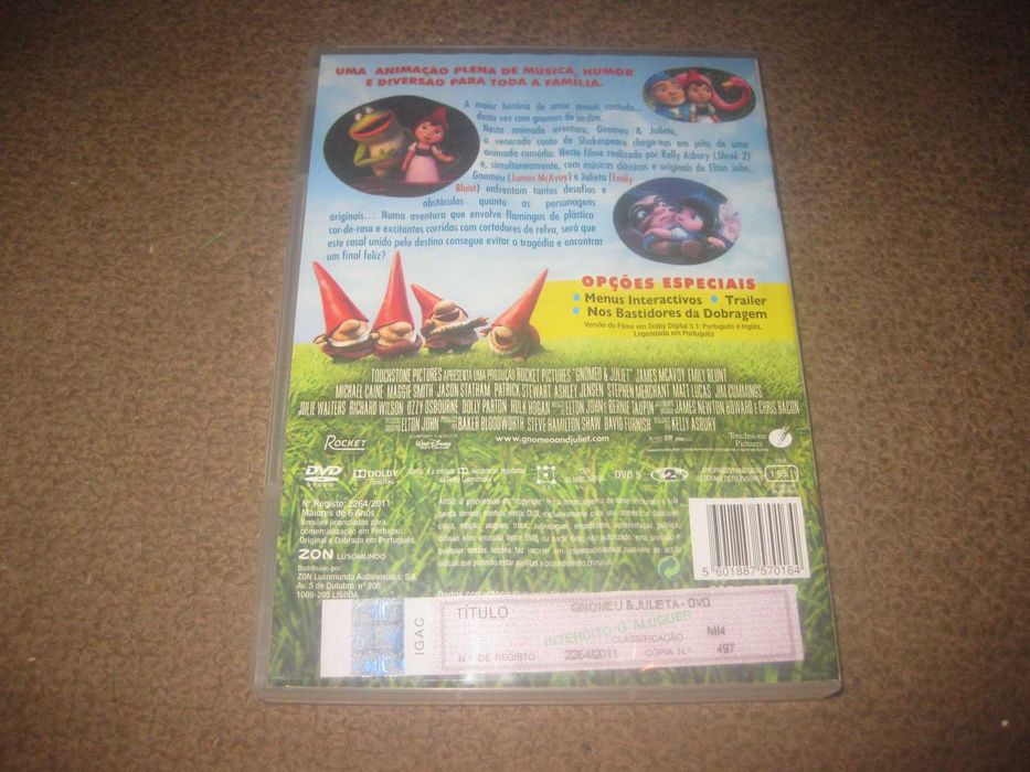 DVD "Gnomeu & Julieta"
