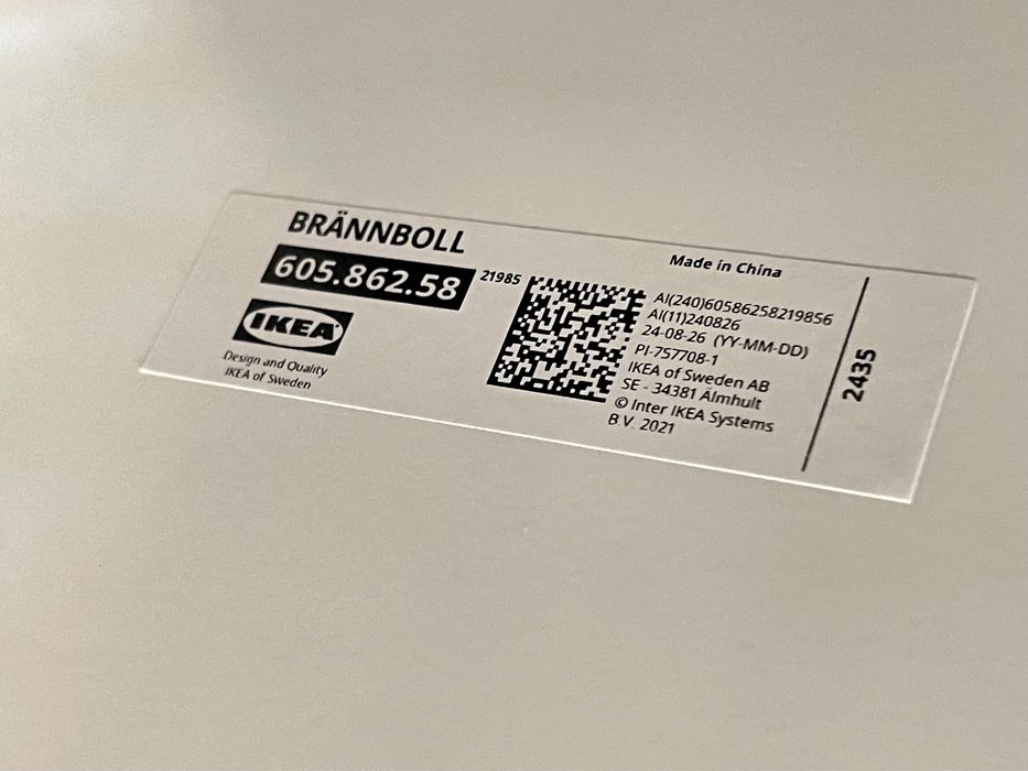 IKEA Brannboll regał na kółkach 56x62cm biały gamingowy narzedzia