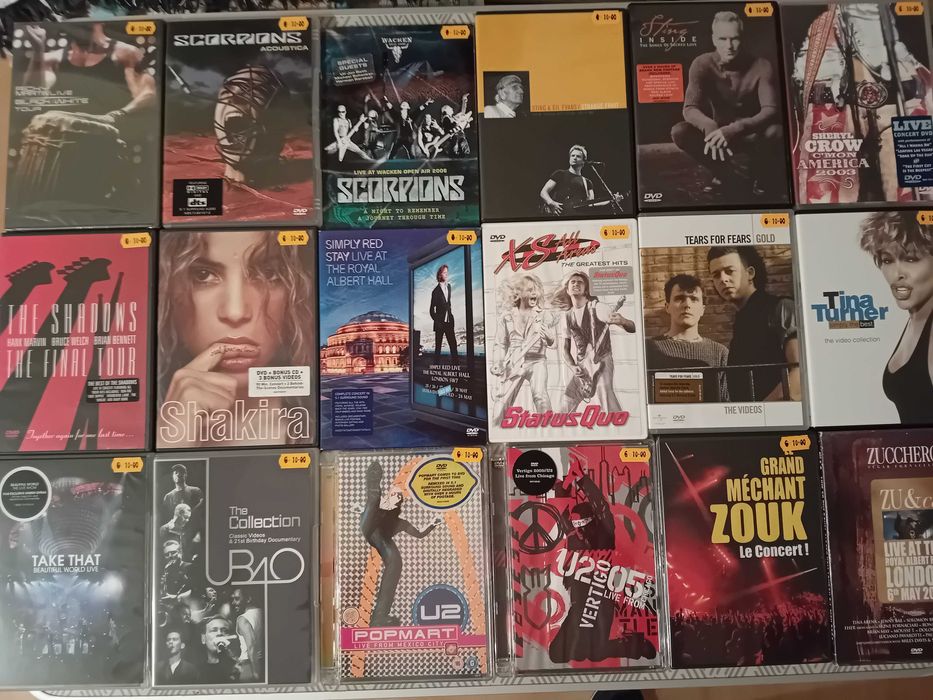 Dvd Musical Grandes Grupos e Artistas Internacionais.