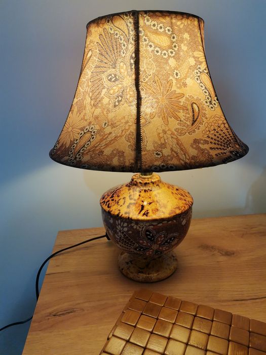 Lampka nocna brązowa