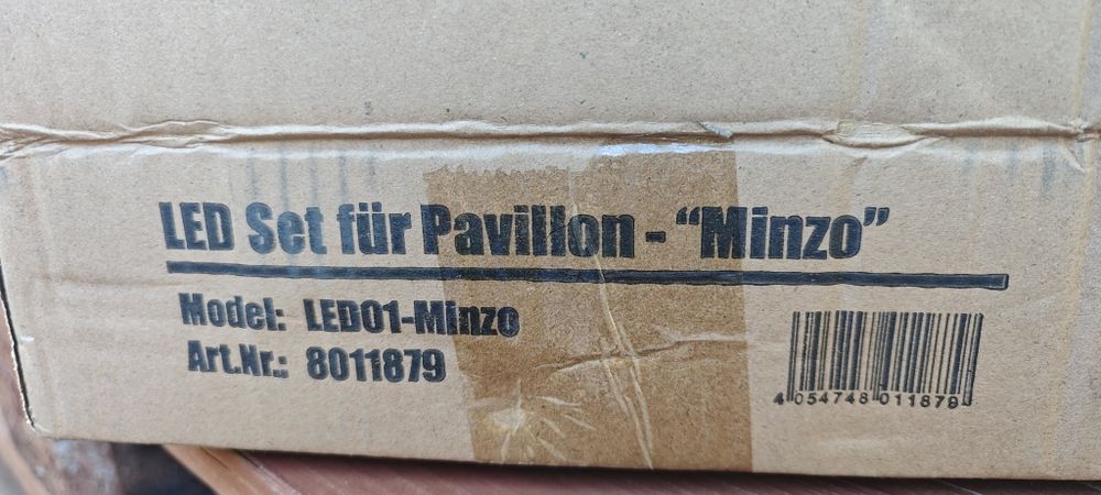 Oświetlenie LED do pawilonu ogrodowego Minzo