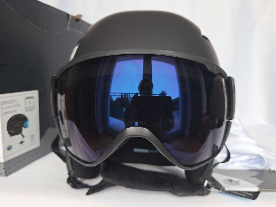 Kask narciarski Salomon Driver S All Black Silver S 53-56cm