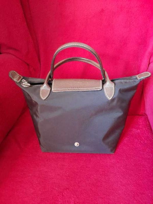 Carteira Longchamp castanha, original, como nova