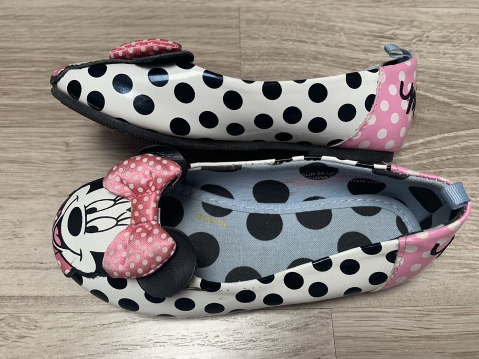 H&M baleriny lakierkowane Myszka Minnie roz 24