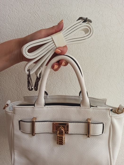 Сумочка біленька,сумка білого кольору, сумочка на літо