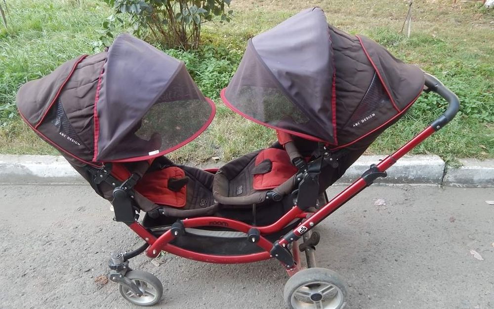 Коляска для двійні чи погодок АВС ZOOM