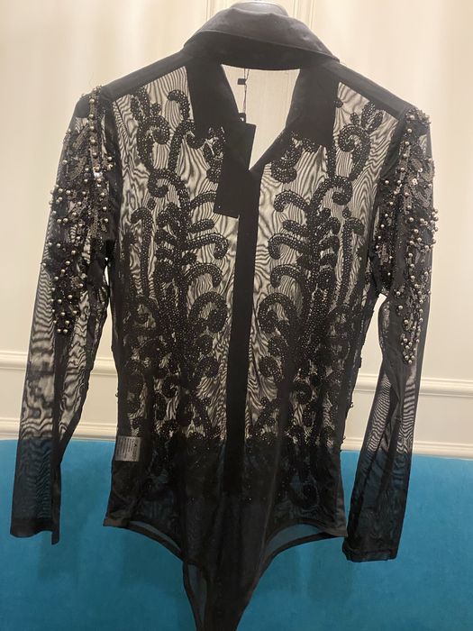 M\L Cudne nowe body tiul z cekinami