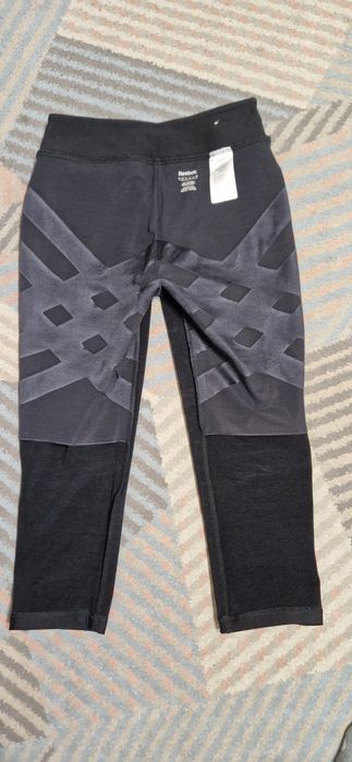 Legginsy treningowe reebok, s, 3/4