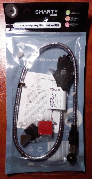 elastyczny uchwyt USB - micro USB