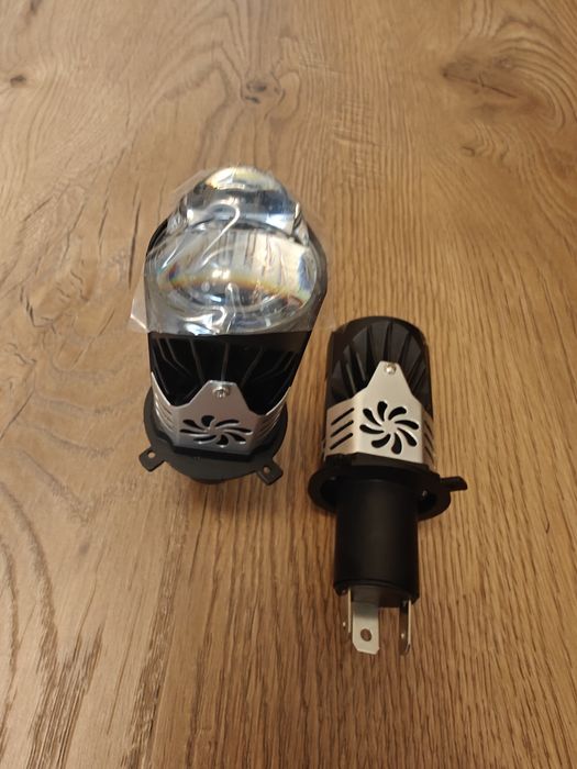Мини линзы міні лінз H4 А6  3570 led 12-24V 6000K 14000Lm 110W.  Ціна за пару