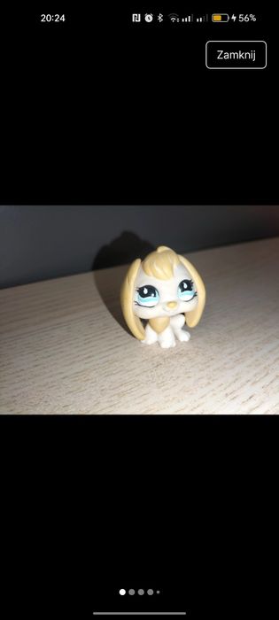 Figurka LPS zając, królik oryginalny #610 z magnesem