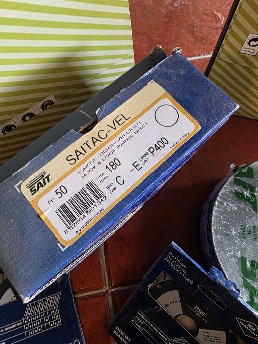 Discos diamantados RDF, Discos SAIT, Lixas P360 e P220 NOVO
