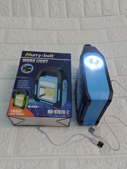 Лампа-фонарь с аккумулятором + павербанк.