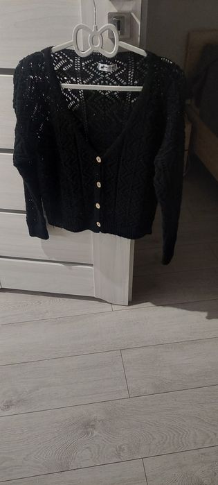 Sweter Czarny ażurowy