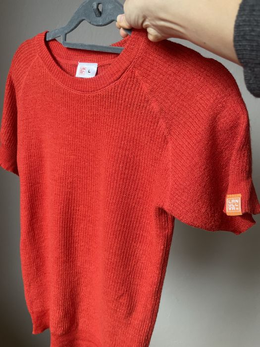 Bluzka lanullva merino wełna tshirt L