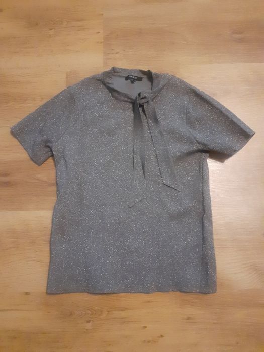 Bluzka nikkie srebrna wiązanie tanio