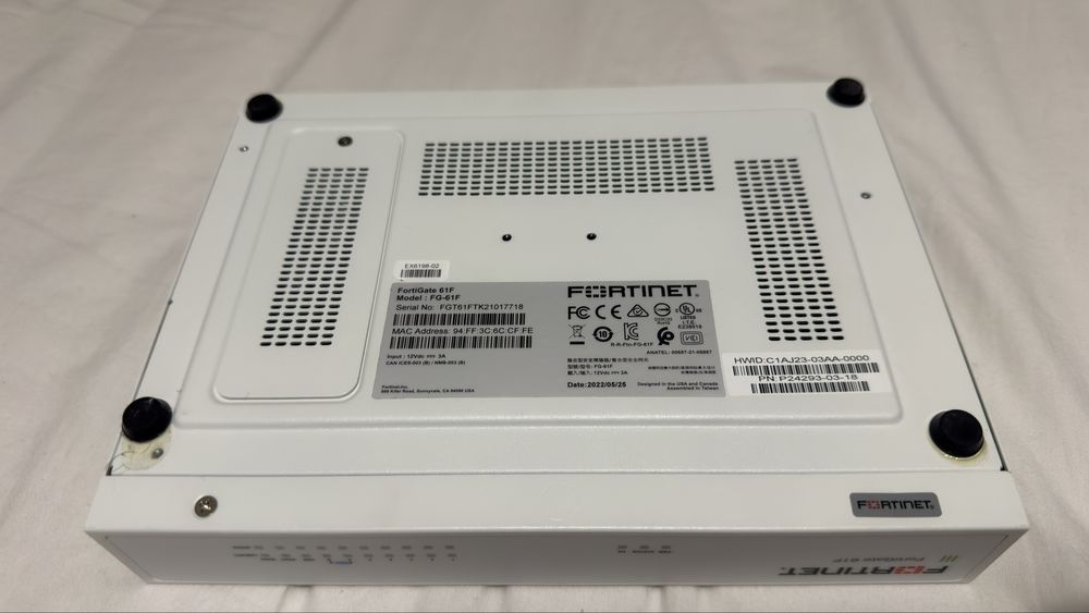 Firewall Fortinet Fortigate 61F473710170074654722