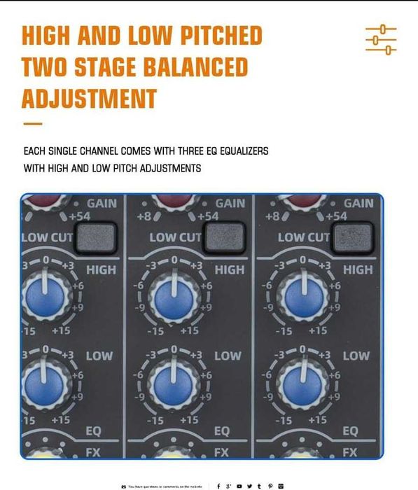 Vende-se mesa de mistura 10 canais, BT, MP3, efeitos