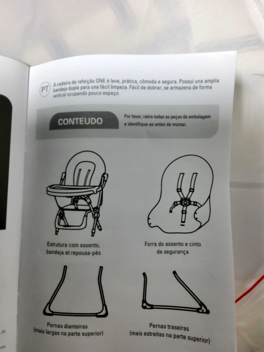 Cadeira de bebé/criança para refeições