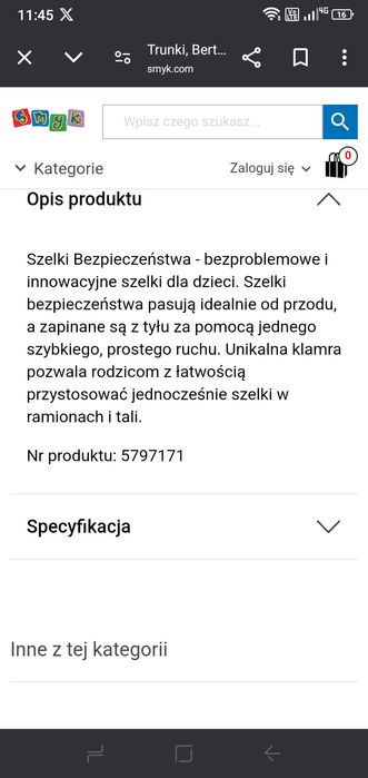 Szelki bezpieczeństwa dla dziecka bliźniaków