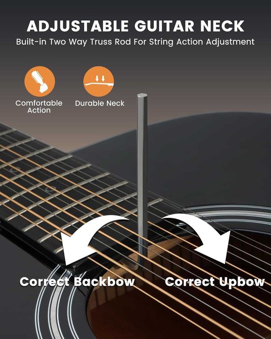 Гітара електро-акустична 12-тиструнна Fesley FDET280 (комплект)
