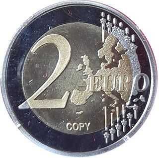 Moeda Comemorativa 2€ Grace Kelly 2007 - Cópia (Réplica Identificada)