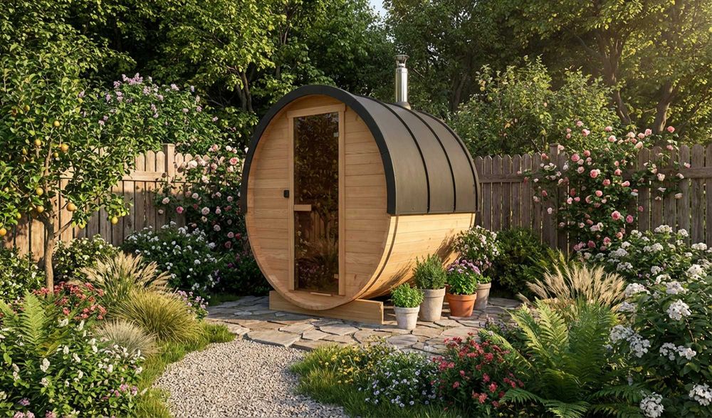 Sauna zewnętrzna beczka S 1,8 m |Bezpośrednio od producenta | Lubuskie