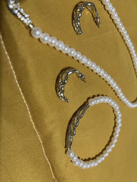 Conjunto colar brincos