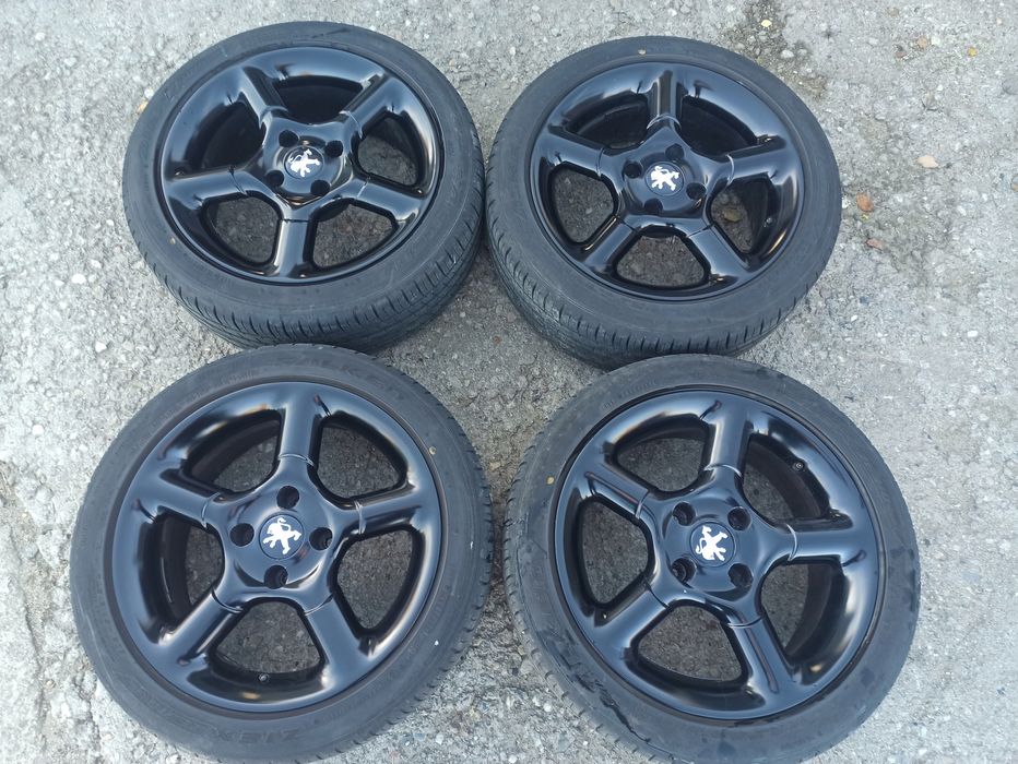 felgi aluminiowe peugeot 207 16 4x108 et15 z oponami
