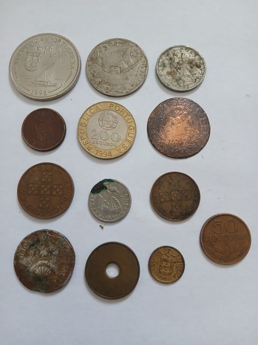 Moedas muito antigas.