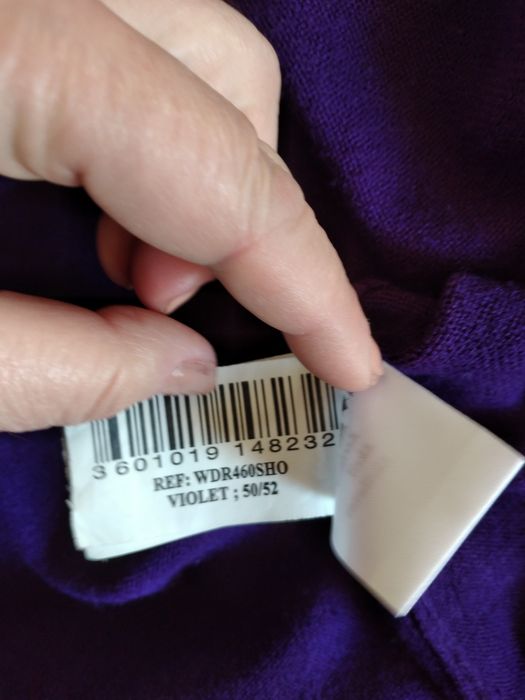 Vestido de malha violeta