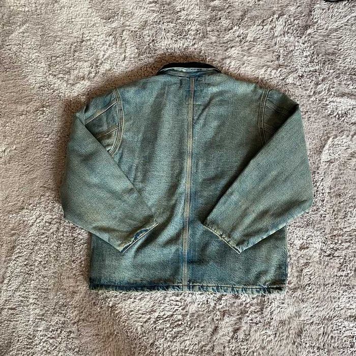 Casaco premium de ganga / denim cor azul com bolsos da Zara NOVO!