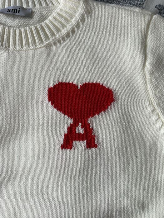 Sweter Ami Paris biały nowy
