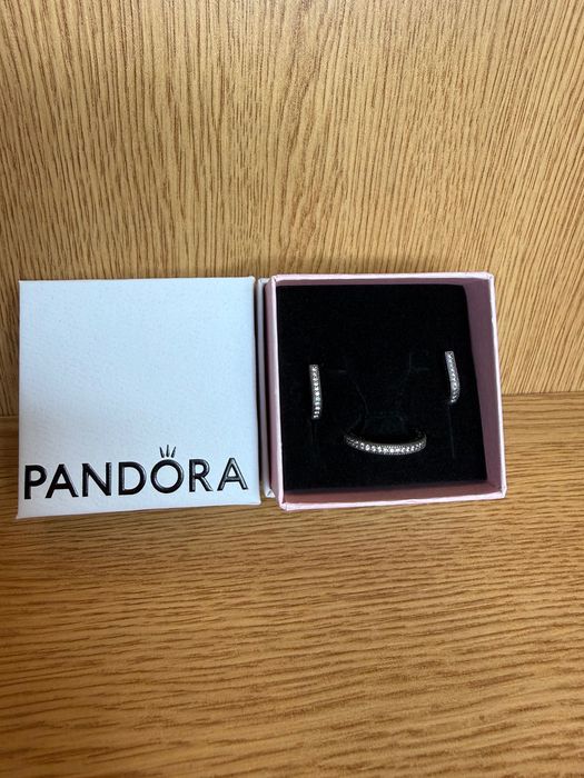 Набір Пандора Pandora сережки каблучка