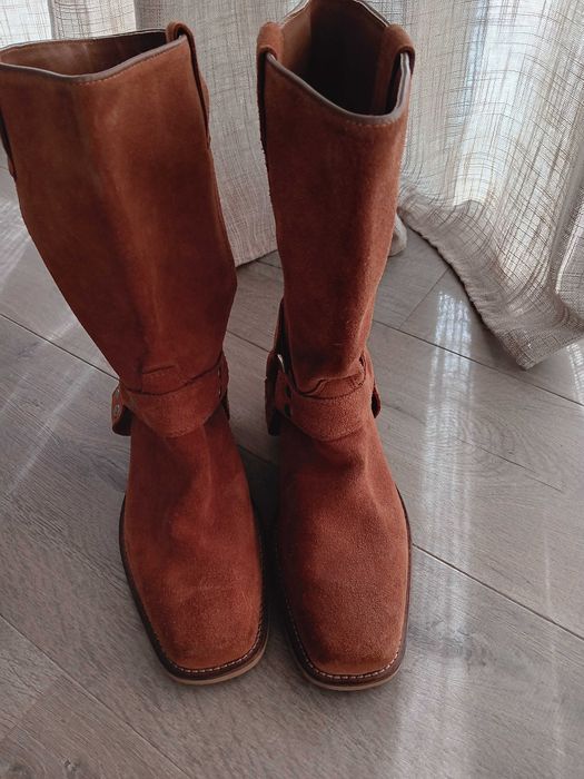 Botas pele camel