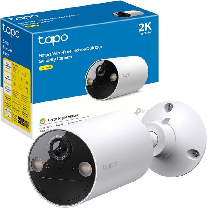 Tapo C410 - Câmara Wi-Fi de bateria para exterior/interior, 2K 3 MP