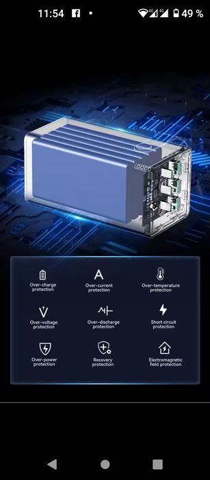 Продам новый Повербанк 67,5 W 3 A 3C .