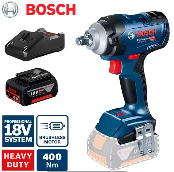 Гайковерт Bosch 400 Hm + 5.0 акум + зп